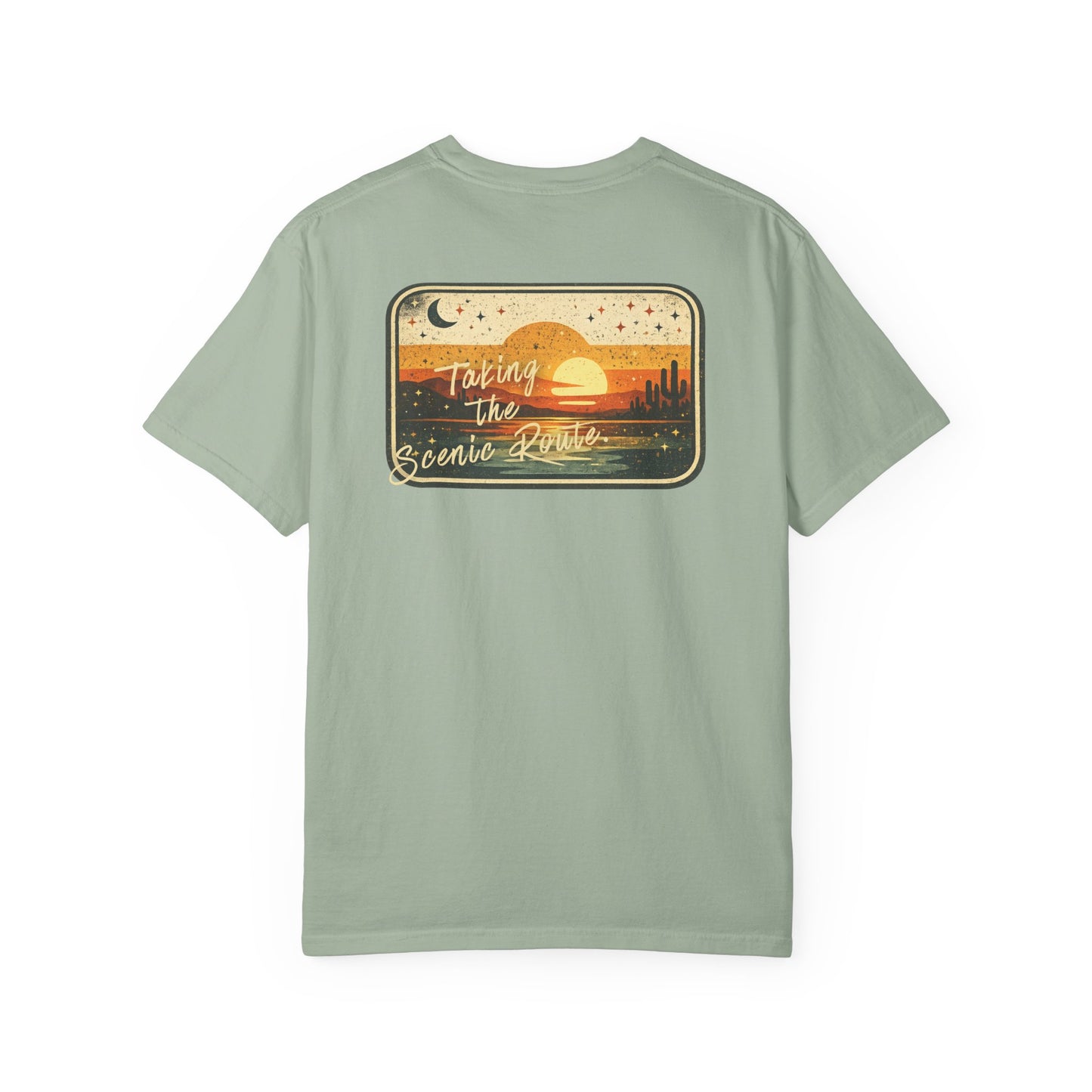 Scenic Route Sunset T-Shirt — Sunset Scenic Route Tee for Travel Lovers
