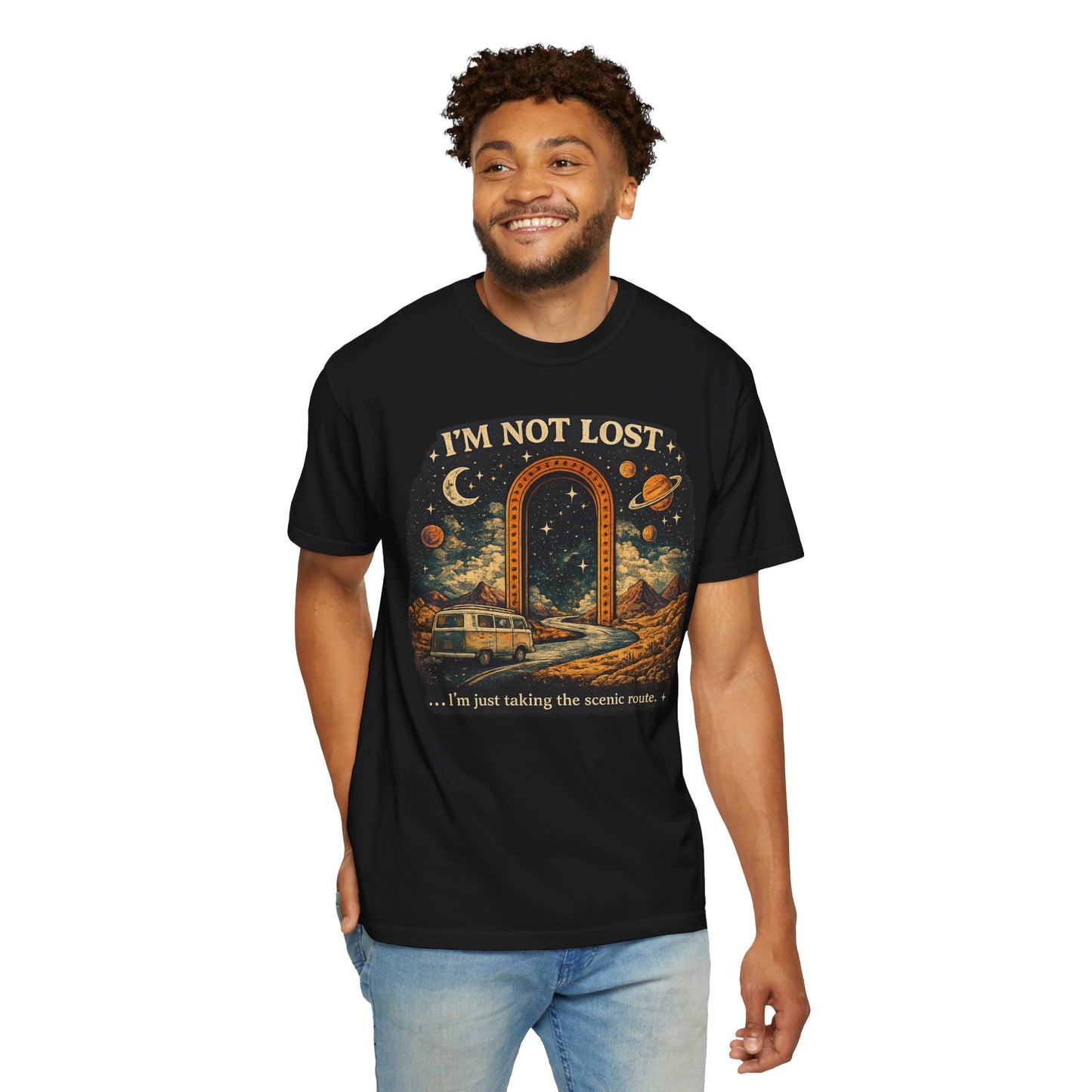 I’m Not Lost RV Adventure T-Shirt — Scenic Route Camper Graphic Tee