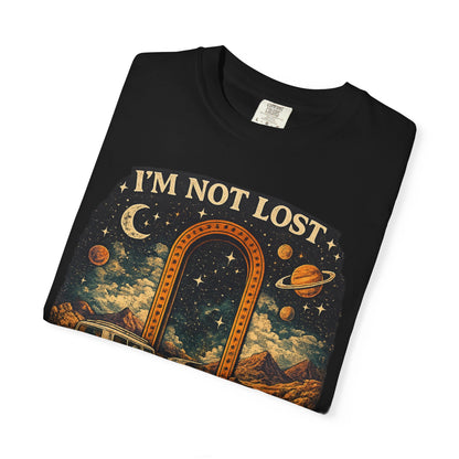 I’m Not Lost RV Adventure T-Shirt — Scenic Route Camper Graphic Tee