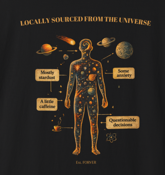 Solar System Anatomy T-Shirt — "We Are Made From The Same Stars" Astronomy Tee