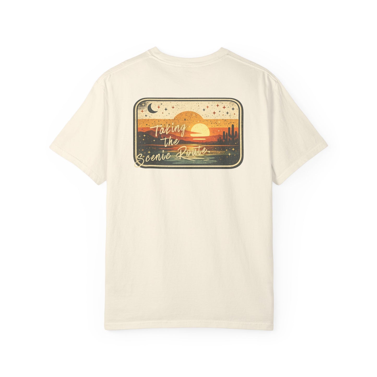 Scenic Route Sunset T-Shirt — Sunset Scenic Route Tee for Travel Lovers