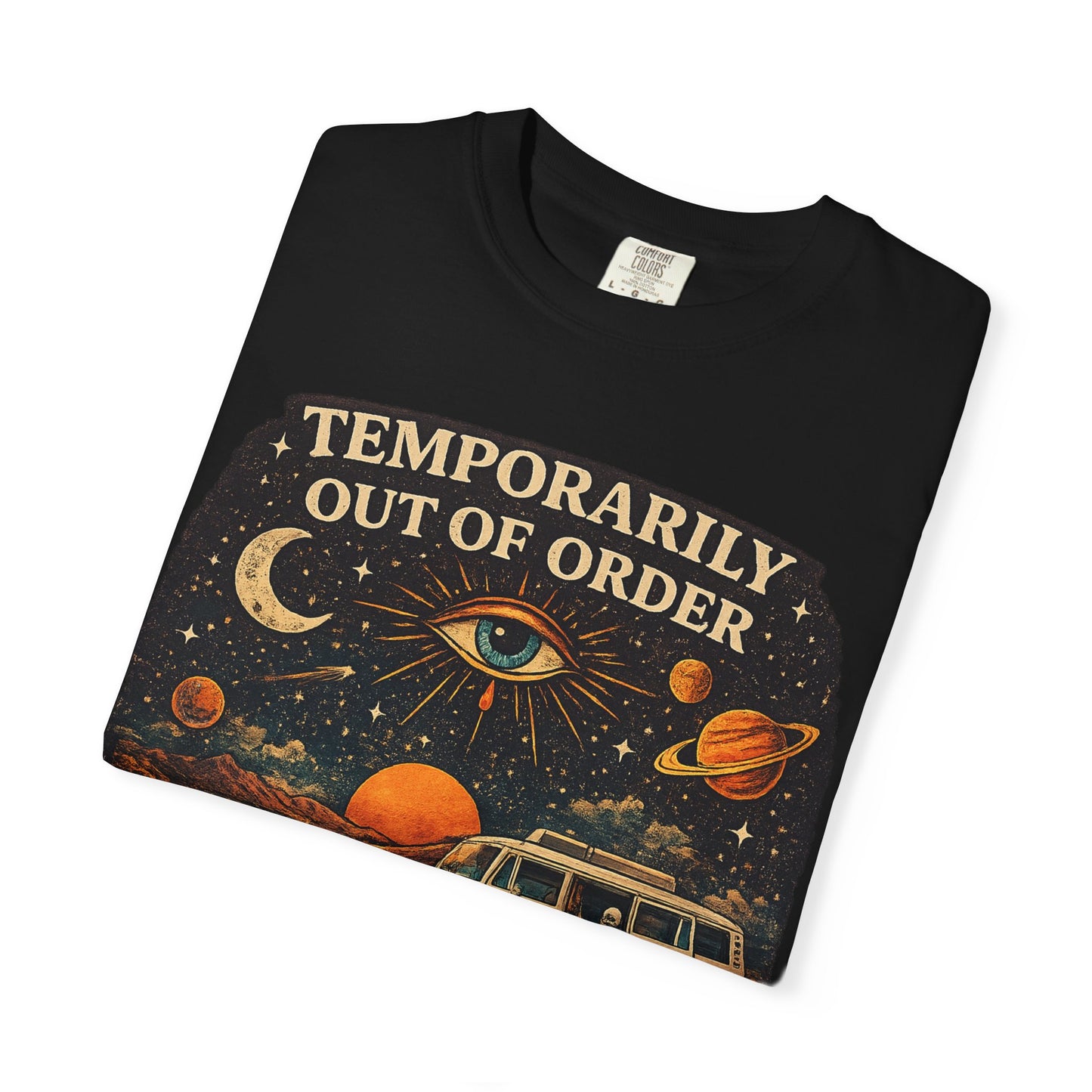 Temporarily Out of Order Vintage Camper T-Shirt — Retro Space Van Graphic Tee