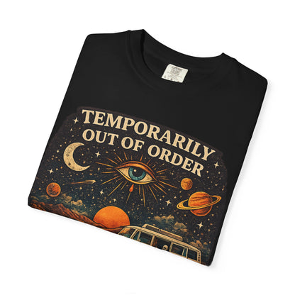 Temporarily Out of Order Vintage Camper T-Shirt — Retro Space Van Graphic Tee
