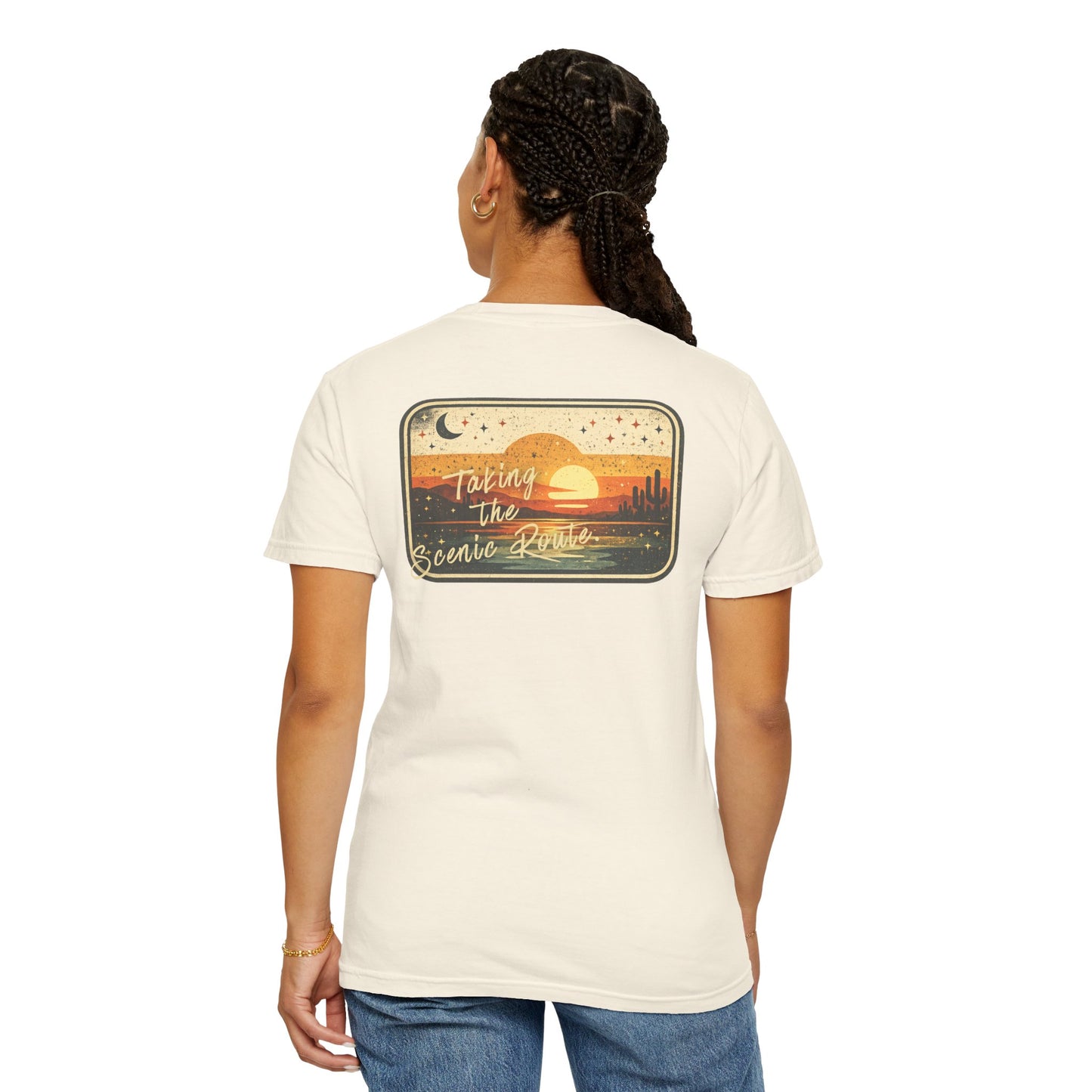 Scenic Route Sunset T-Shirt — Sunset Scenic Route Tee for Travel Lovers