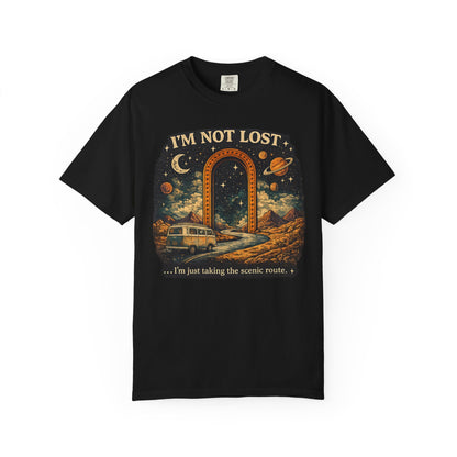 I’m Not Lost RV Adventure T-Shirt — Scenic Route Camper Graphic Tee