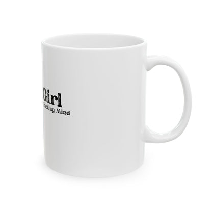 Mug — "Just A Girl Trying Not to Lose Her F*cking Mind" Funny Coffee Cup